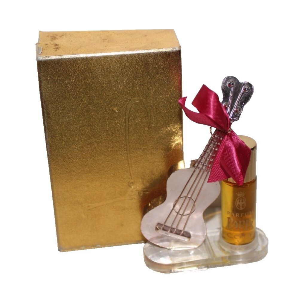 Vintage Coty Paris Parfum Splash Bottle Held by Cello